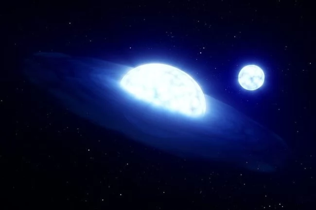Наша ближайшая черная дыра на самом деле просто одна звезда, пожирающая другую